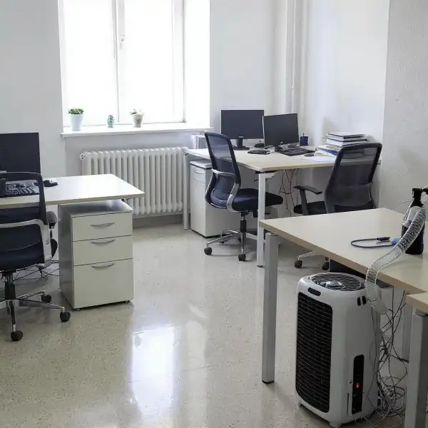 Обработка воздуха в офисе - до уборки